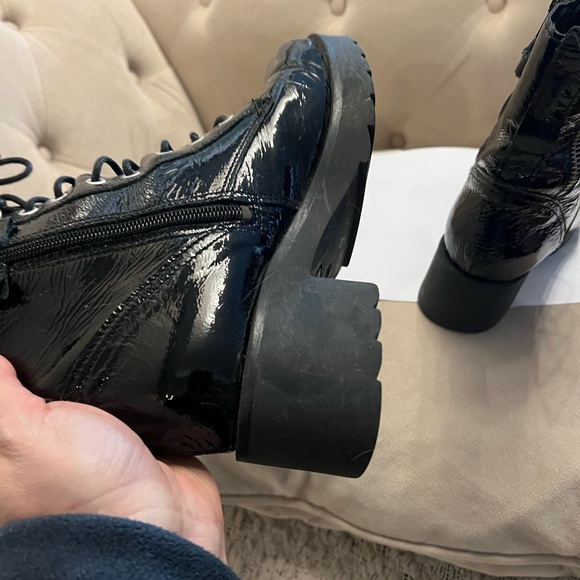 Benvenutti patent leather combat boots - Picture 3 of 7